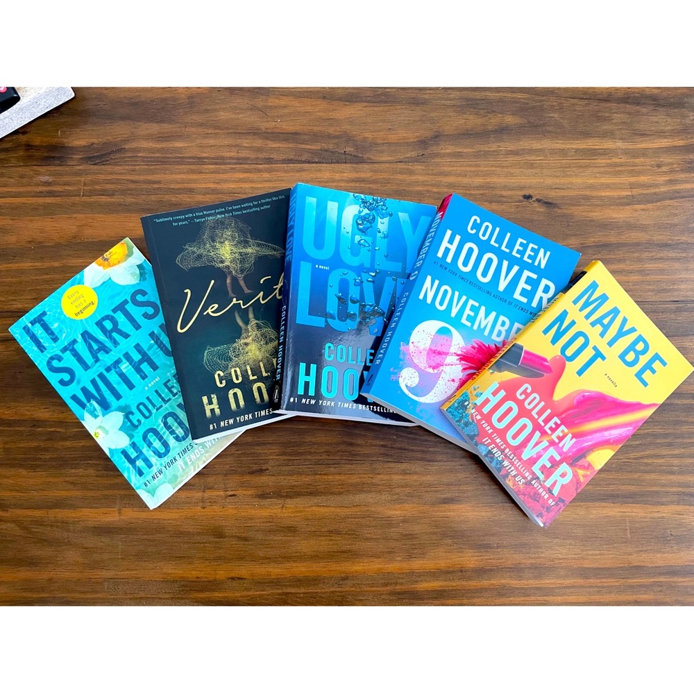 Colleen Hoover Book Stack